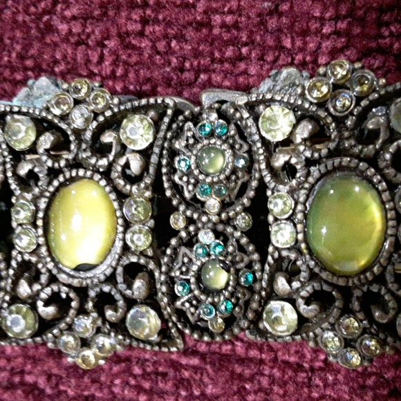 TURQUOISE & GREEN STRETCHY BRACELETS..PRETTY - Picture 5 of 6